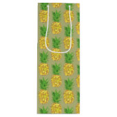 Pineapple Khaki Wijn Cadeautas (Voorkant)