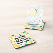 Pineapple Kunststof onderzetters met kurk achterka (Rechterzijde)