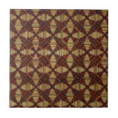 Pineapple Log Cabin Patchwork Ontwerp Tegeltje (Voorkant)