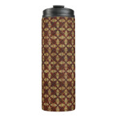Pineapple Log Cabin Patchwork Ontwerp Thermosbeker (Voorkant)