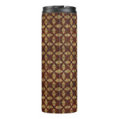 Pineapple Log Cabin Patchwork Ontwerp Thermosbeker (Achterkant)