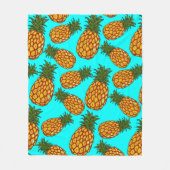 Pineapple Love Pattern - Tasty Tropical Exotic Fleece Deken (Voorkant)