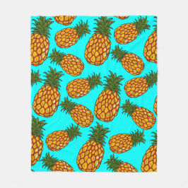Pineapple Love Pattern - Tasty Tropical Exotic Fleece Deken