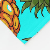 Pineapple Love Pattern - Tasty Tropical Exotic Fleece Deken (Hoek)