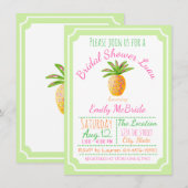 Pineapple Luau Bruiloftsuitnodiging Kaart (Voorkant / Achterkant)