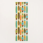 Pineapple Luau Hawaiian Hula Girl and Surfboards Yogamat (Achterkant)