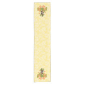 Pineapple Luau Hawaiian Hula Girl Korte Tafelloper (Voorkant)