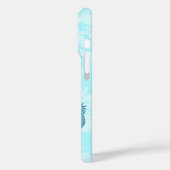 Pineapple Luau Hawaiian Hula Girl Turq Case-Mate iPhone Case (Achterkant / Links)