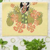 Pineapple Luau Hawaiian Kitchen Towel Theedoek (Gevouwen)