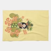 Pineapple Luau Hawaiian Kitchen Towel Theedoek (Horizontaal)