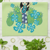 Pineapple Luau Hawaiian Kitchen Towel Theedoek (Gevouwen)