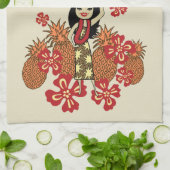 Pineapple Luau Hawaiian Kitchen Towel Theedoek (Gevouwen)