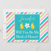  Pineapple Maid of Honor Kaart (Voorkant)