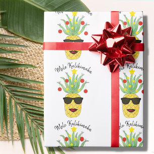 Pineapple Mele Kalikimaka Cadeaupapier