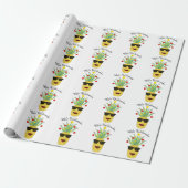 Pineapple Mele Kalikimaka Cadeaupapier (Uitgerold)