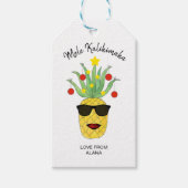 Pineapple Mele Kalikimaka Classic Cadeaulabel (Voorkant)