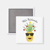 Pineapple Mele Kalikimaka Magneet (Voorkant / Achterkant)