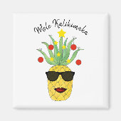 Pineapple Mele Kalikimaka Magneet (Voorkant)