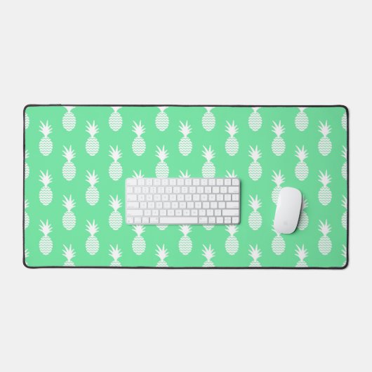 Pineapple Mint Pattern Bureaumat (Keyboard & Muis)