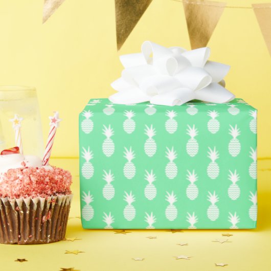 Pineapple Mint Pattern Cadeaupapier (Verjaardagsfeest)