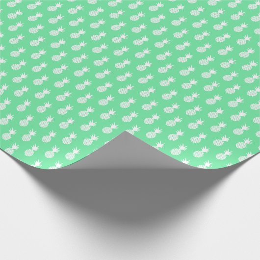 Pineapple Mint Pattern Cadeaupapier (Hoek)