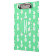 Pineapple Mint Pattern | Monogram Klembord (Links)