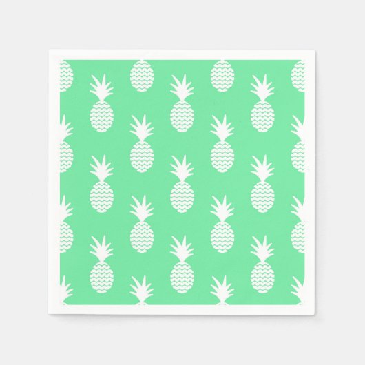 Pineapple Mint Pattern Servet (Voorkant)