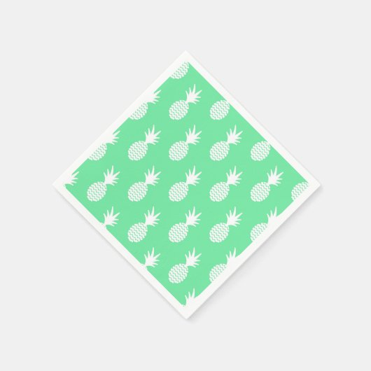 Pineapple Mint Pattern Servet (Hoek)