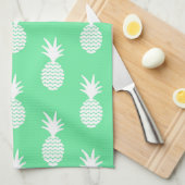 Pineapple Mint Pattern Theedoek (Quarter Fold)