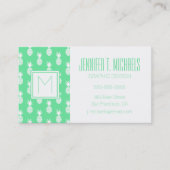 Pineapple Mint Pattern Visitekaartje (Voorkant)