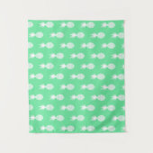 Pineapple Mint Pattern Wandkleed (Voorkant)