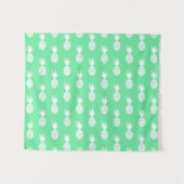 Pineapple Mint Pattern Wandkleed (Voorkant (horizontaal))