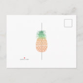 Pineapple Nieuw Adres Aankondiging Post Kaart (Achterkant)