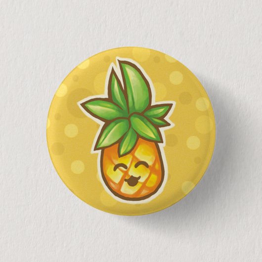 Pineapple^o^ Ronde Button 3,2 Cm (Voorkant)