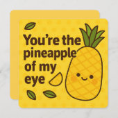 Pineapple of My Eye Pun Wenskaart Feestdagenkaart (Voorkant / Achterkant)