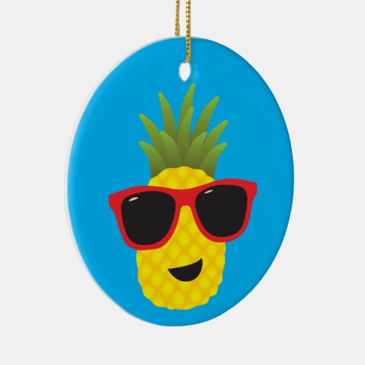 Pineapple Pal Keramisch Ornament (Rechts)