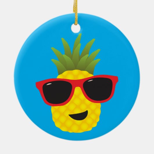 Pineapple Pal Keramisch Ornament (Achterkant)