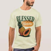 Pineapple Papaya Retro T-shirt (Voorkant)