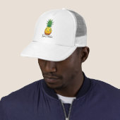 Pineapple Paradise Tropical Graphic Trucker Pet (In situ)