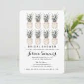 Pineapple Party Bruids Douche Uitnodiging (Staand voorkant)