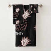 Pineapple Pattern Bad Handdoek (Insitu)