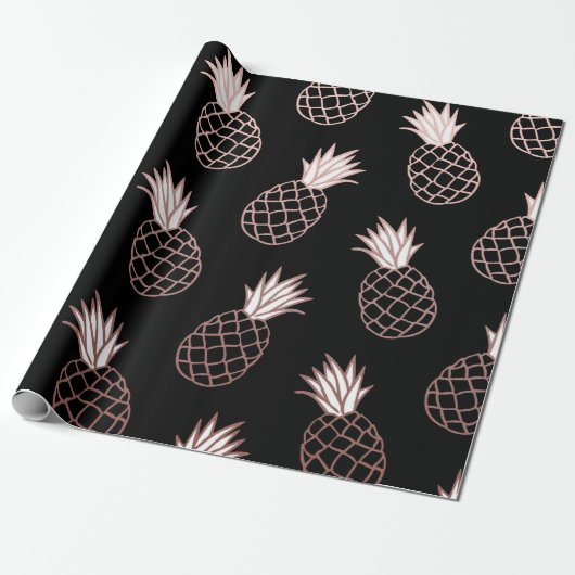 Pineapple Pattern Cadeaupapier (Uitgerold)