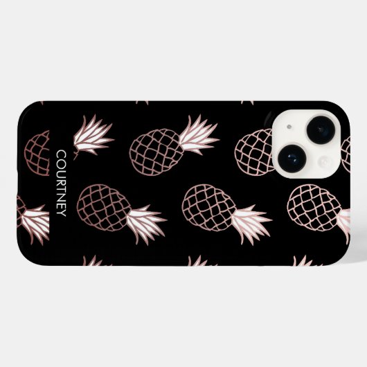 Pineapple Pattern Case-Mate iPhone Case (Achterkant (horizontaal))