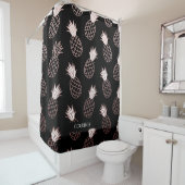 Pineapple Pattern Douchegordijn (In situ)