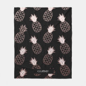 Pineapple Pattern Fleece Deken (Voorkant)