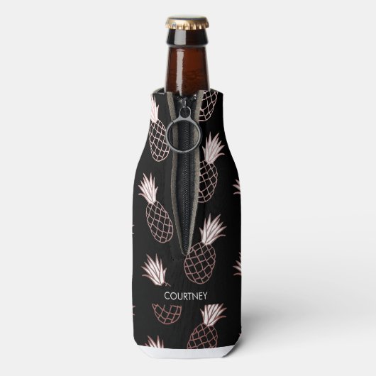 Pineapple Pattern Flesjeskoeler (Fles Achterkant)