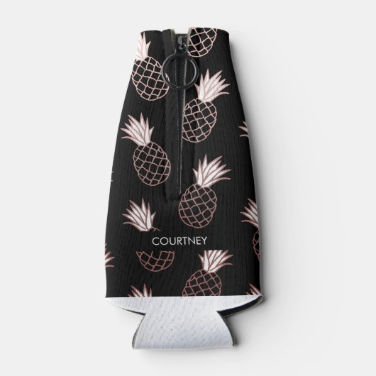 Pineapple Pattern Flesjeskoeler (Achterkant)