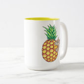 Pineapple Pika-Mok Tweekleurige Koffiemok (Voorkant rechts)