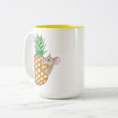 Pineapple Pika-Mok Tweekleurige Koffiemok (Voorkant links)