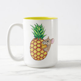 Pineapple Pika-Mok Tweekleurige Koffiemok
